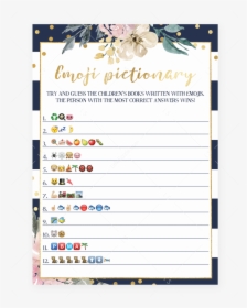 Childrens Books Emoji Pictionary Game Printable By - Free Emoji Baby Shower Game, HD Png Download, Free Download