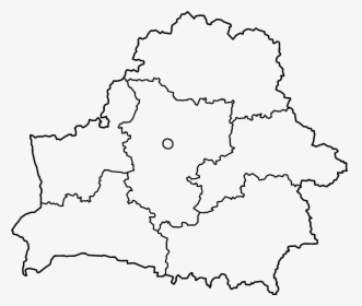 Belarus Provinces Blank - Blank Map Of Belarus, HD Png Download, Free Download