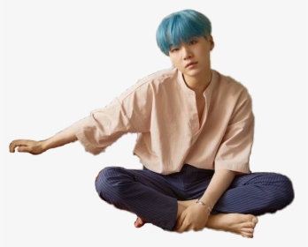 #suga #bts #minyoongi - Person Sitting Down Transparent Background, HD Png Download, Free Download
