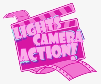 Lights Camera Action Png Pink, Transparent Png, Free Download