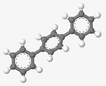 Para Terphenyl 3d Balls - Example Of 3d Aromatic Hydrocarbons, HD Png Download, Free Download