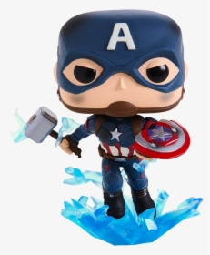 Funko Pop Avengers - Captain America Funko Pop Endgame, HD Png Download, Free Download
