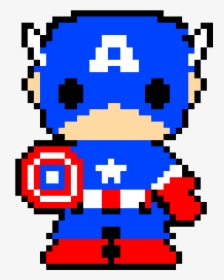 Pixel Art Capitaine America, HD Png Download, Free Download