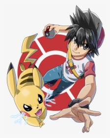 Trainer Red And Pikachu, HD Png Download, Free Download