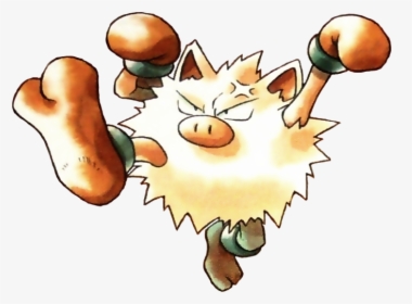Primeape Pokemon Red And Blue Official Art - Pokemon Red And Blue Primeape, HD Png Download, Free Download