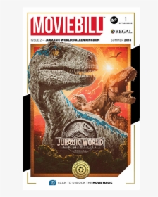 This Is The Cover To The Second Issue Of Moviebill, - Jurassic World Fallen Kingdom Moviebill, HD Png Download, Free Download