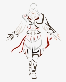 Ezio Auditore Da Firenze By - Simple Assassins Creed Drawing, HD Png Download, Free Download