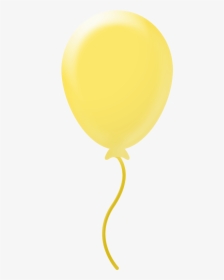 Yellow Balloon - Balloon, HD Png Download, Free Download