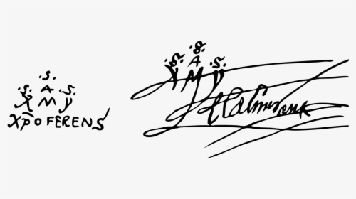 Signature De Christophe Colomb, HD Png Download, Free Download