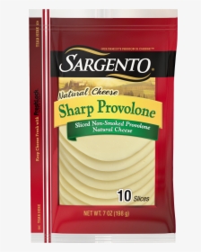 Sargento® Sliced Sharp Non Smoked Provolone Natural - Sargento Garlic And Herb Jack Cheese, HD Png Download, Free Download