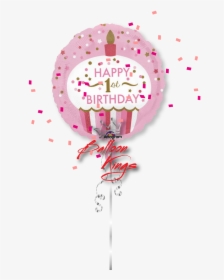 1st Birthday Little Girl Cupcake - First Birthday Girl Circle, HD Png Download, Free Download