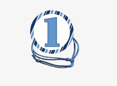 1st Birthday Blue Stripes Napkin Knot - 1st Birthday Blue Background Png, Transparent Png, Free Download