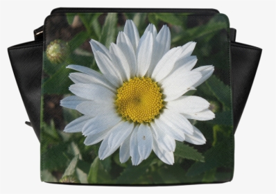 White Daisy Satchel Bag - Camomile, HD Png Download, Free Download