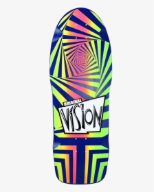 Vision Old School Reissue Deck Rainbow Screened - Vision Skateboards, HD Png Download, Free Download