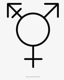 Transgender Coloring Page - Poliamor Sibolos, HD Png Download, Free Download