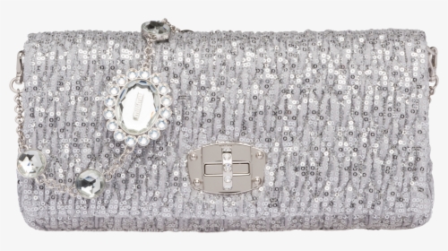 Sequined Bag With Embellishments - Handbag, HD Png Download, Free Download