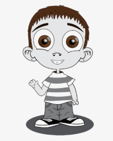 Clipart Boy With Big Eyes , Png Download - Boy With Big Eyes Cartoon, Transparent Png, Free Download