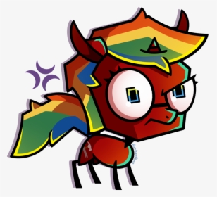Amberpone, Big Eyes, Big Head, Blue Eyes, Commission, - Cartoon, HD Png Download, Free Download