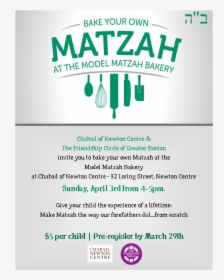 Model Matzah Bakery - Poster, HD Png Download, Free Download