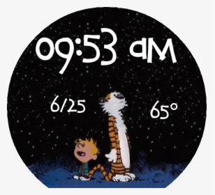 Calvin And Hobbes Stars Png - Calvin And Hobbes Apple Watch Face, Transparent Png, Free Download