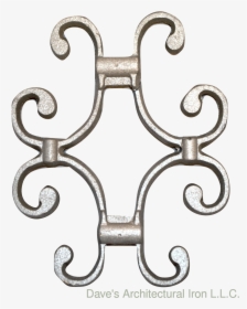 Scroll Aluminum Fits ¾” Sc14-al - Wrought Iron, HD Png Download, Free Download