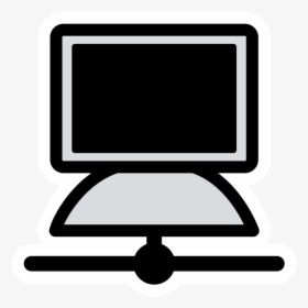 Computer Monitor,computer Icon,television Set - Computer Terminal Icon, HD Png Download, Free Download