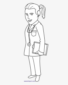 Book Doctor Clipart Clip Art Royalty Free Library Doctor - Sketch, HD Png Download, Free Download