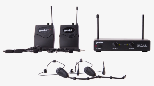 Gemini Uhf-02hl 2 Channel Headset/lavalier Wireless - Wireless Microphone, HD Png Download, Free Download