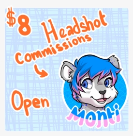 [closed] $8 Headshot Commisions - Cartoon, HD Png Download, Free Download