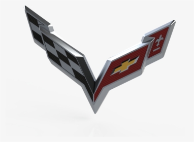 Corvette Logo 3d , Png Download - Emblem, Transparent Png, Free Download