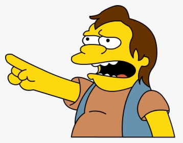 Ha Ha Simpsons Png - Nelson Simpson Png, Transparent Png, Free Download
