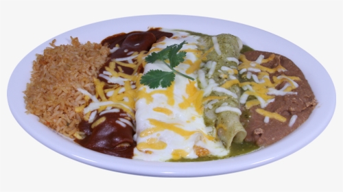 Three Chicken Enchiladas With Blanca Sauce On Top - Japanese Curry, HD Png Download, Free Download