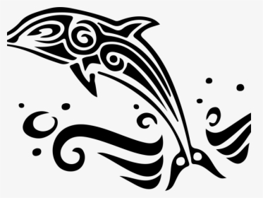 Dolphins Clipart Tribal - Dolphin Tribal, HD Png Download, Free Download