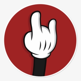 Rock Hand Png - Tangan Mickey Mouse Png, Transparent Png, Free Download