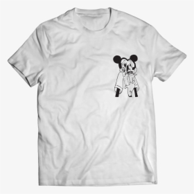Image Of Hand Drawn Mickey Mouse Skull - Tshirt Design On Travelling, HD Png Download, Free Download