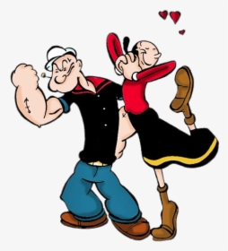 Popeye And Olive Drawing, HD Png Download, Free Download