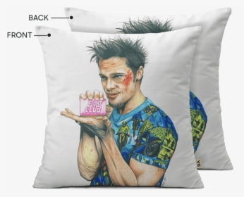 Dailyobjects Fight Club Brad Pitt Sketch - Cushion, HD Png Download, Free Download