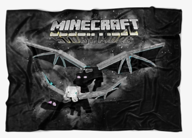 Minecraft Fleece Blanket Ender Dragon Abstract Black - Pc Game, HD Png Download, Free Download