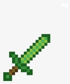 Emerald Minecraft Diamond Sword, HD Png Download, Free Download