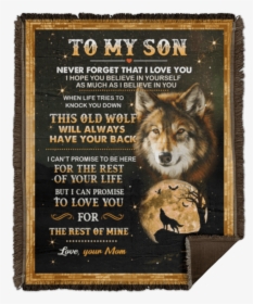 Woven Blanket - - Wolf Daddy To Daughter Quotes, HD Png Download, Free Download