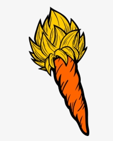 Saiyan Hair Png - Goku Carrot Png, Transparent Png, Free Download