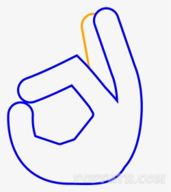 Transparent Ok Emoji Png - Draw The Finger, Png Download, Free Download