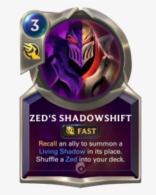 Zed"s Shadowshift Card Image - Legends Of Runeterra Whirling Death, HD Png Download, Free Download