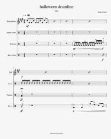 Halloween Drumline Sheet Music For Percussion Download - Sheet Music, HD Png Download, Free Download