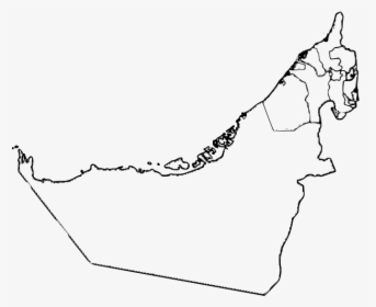 Political Uae Map Outline, HD Png Download, Free Download