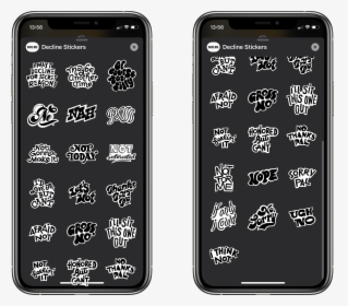 Decline Stickers - Iphone, HD Png Download, Free Download