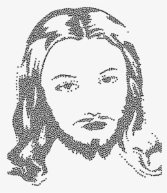 Jesus Christ Face Silhouette Hearts Black - Jesus, HD Png Download, Free Download
