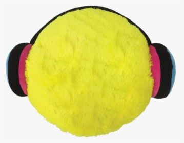 Iscream Headphones Emoji Furry Embroidered Plush Pillow"  - Plush, HD Png Download, Free Download