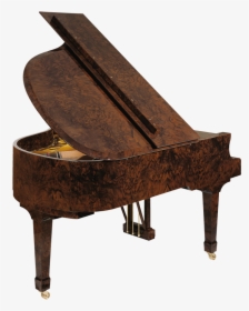 H 175 Burled Walnut Back Haessler Grand Piano - Back Of A Piano, HD Png Download, Free Download
