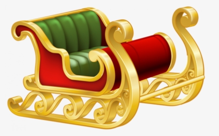 Christmas Sleigh Clipart Png, Transparent Png, Free Download